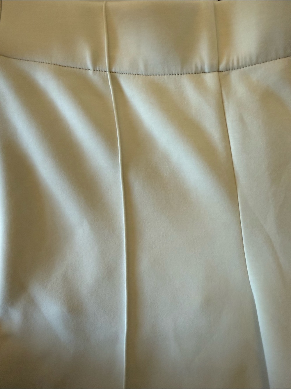 Christian Siriano Women’s Wide Leg Cream Slacks -Stretch Pant - Picture 8 of 8
